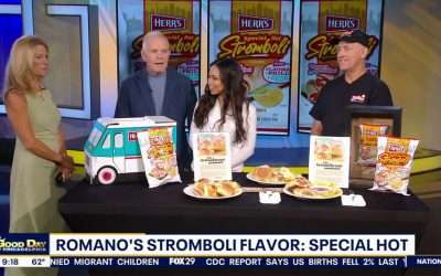 Peter Romano with FOX 29 Good Day Philadelphia on Herr’s Flavored By Philly Contest Win