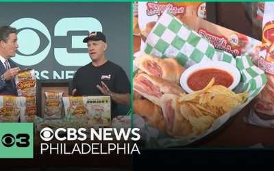 Jim Donovan with CBS News Congratulating Romano’s